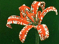 Bead Flowers - Red Band Lily